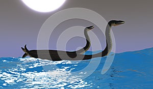 Plesiosaurus Ride Waves photo