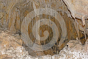 A Plethora of Stalagtites in a Cavern Room