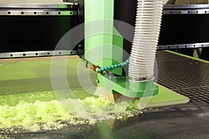 Plexiglass milling on CNC machines. Modern 3D technologies in industry