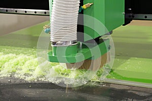 Plexiglass milling on CNC machines. Modern 3D technologies in industry