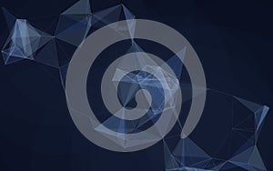 Plexus Background Abstract Blue Technology Network and Data Connection