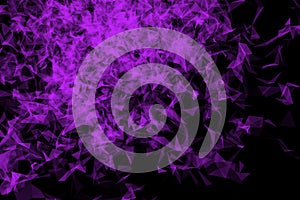 Plexus Facettes in Motion. Nice 3D Rendering