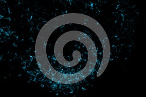 Plexus Facettes in Motion. Nice 3D Rendering