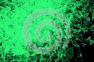 Plexus Facettes in Motion. Nice 3D Rendering