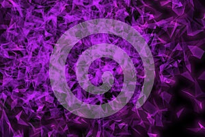 Plexus Facettes in Motion. Nice 3D Rendering