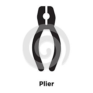 Plier icon vector isolated on white background, logo concept of