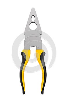 Plier on white background. Isolated 3D illustration