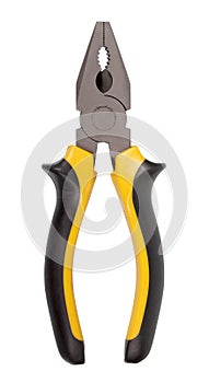 Pliers with black and yellow handles