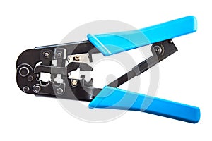 Pliers Blue LAN cable