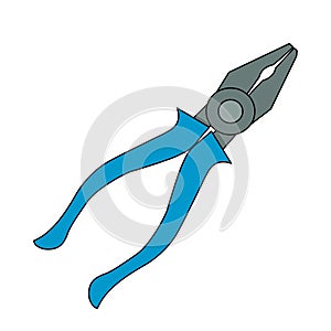 Pliers clip art vector illustration isolated