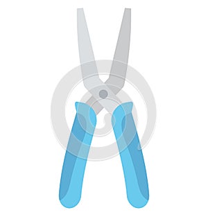 Pliers Isolated Vector Icon for Construction photo