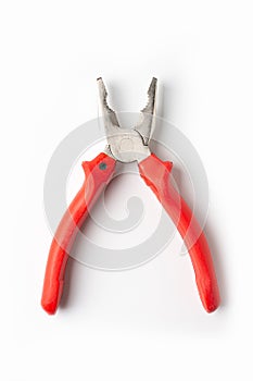 Pliers isolated on white background. object picture for graphic designer