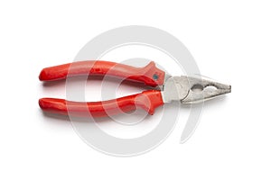 Pliers isolated on white background. object picture for graphic designer