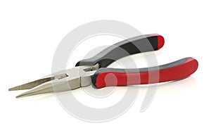 Pliers isolated on white with clipping path