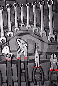 Pliers and ring spanner