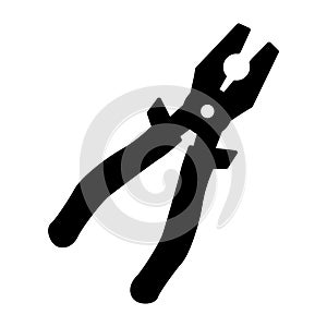 Pliers tool icon vector on trendy design