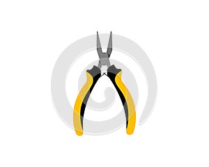 Pliers tool isolated on white