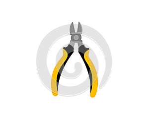 Pliers tool isolated on white