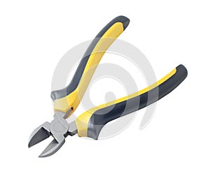 Pliers on white background