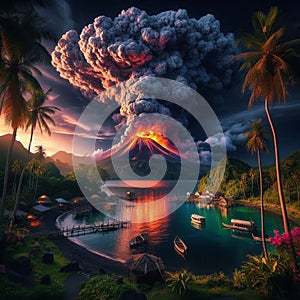 25 5 Plinian eruption A highly explosive volcanic eruption char