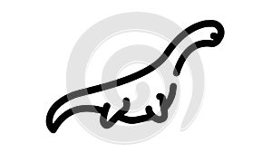 pliosauroids dinosaur black icon animation