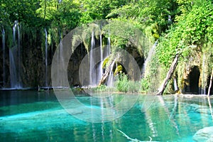 Plitvice lake waterfalls