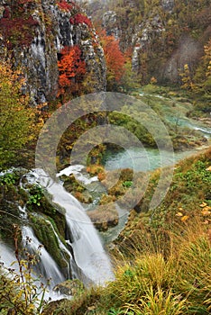 Plitvice Lakes Autumn Color and Mist