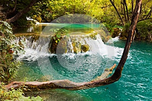 Plitvice lakes in Croatia photo