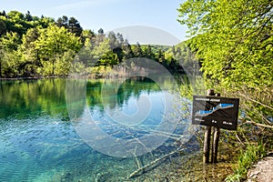 Plitvice Lakes National Park, Croatia. Gradinsko Lake