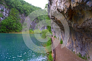 Plitvice lakes promenade Croatia