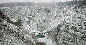 Plitvice lakes waterfall detail