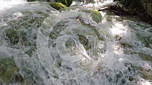 Plitvice waterfall in slow motion