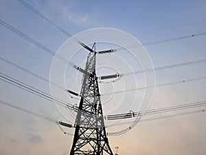 pln high voltage powerline tower