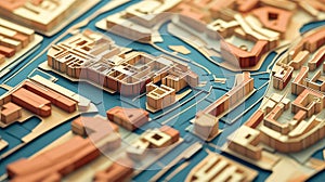 plning cutout of an urban zoning map slice