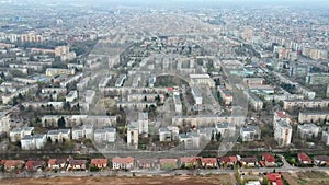 Ploiesti City , Romania, north side  aerial footage