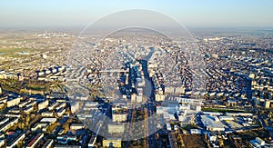 Ploiesti , Romania, aerial view