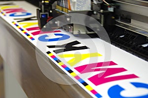 Plotter head printing CMYK