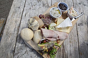 Ploughman Lunch in Sunlight