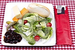 Ploughman's salad