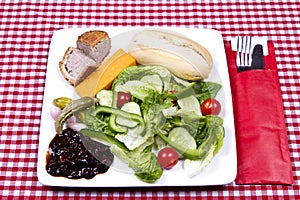 Ploughman's salad
