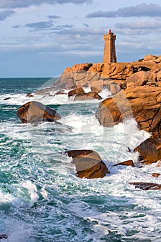 Ploumanach lighthouse, Bretagne, France