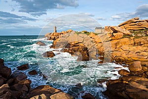 Ploumanach lighthouse, Bretagne, France