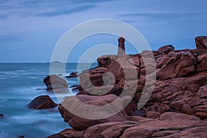 Ploumanach lighthouse, Bretagne, France