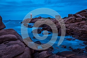 Ploumanach lighthouse, Bretagne, France