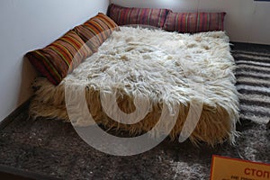 Goat hair rugs from 19th century home