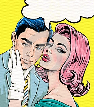 PLove couple.Pop Art Couple.Pop Art love.