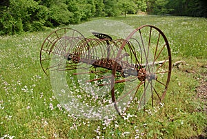 Plow in the field