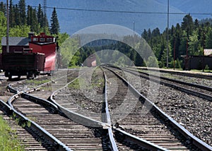 Plows on a track