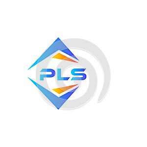 PLS abstract technology logo design on white background. PLS creative initials letter logo concept