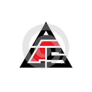 PLS triangle letter logo design with triangle shape. PLS triangle logo design monogram. PLS triangle vector logo template with red